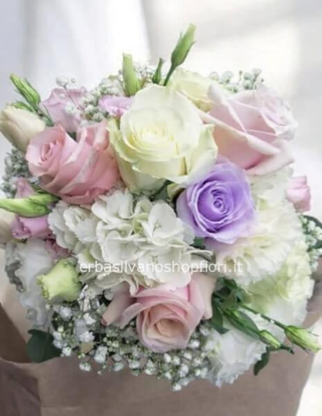 Bouquet misto toni pastello